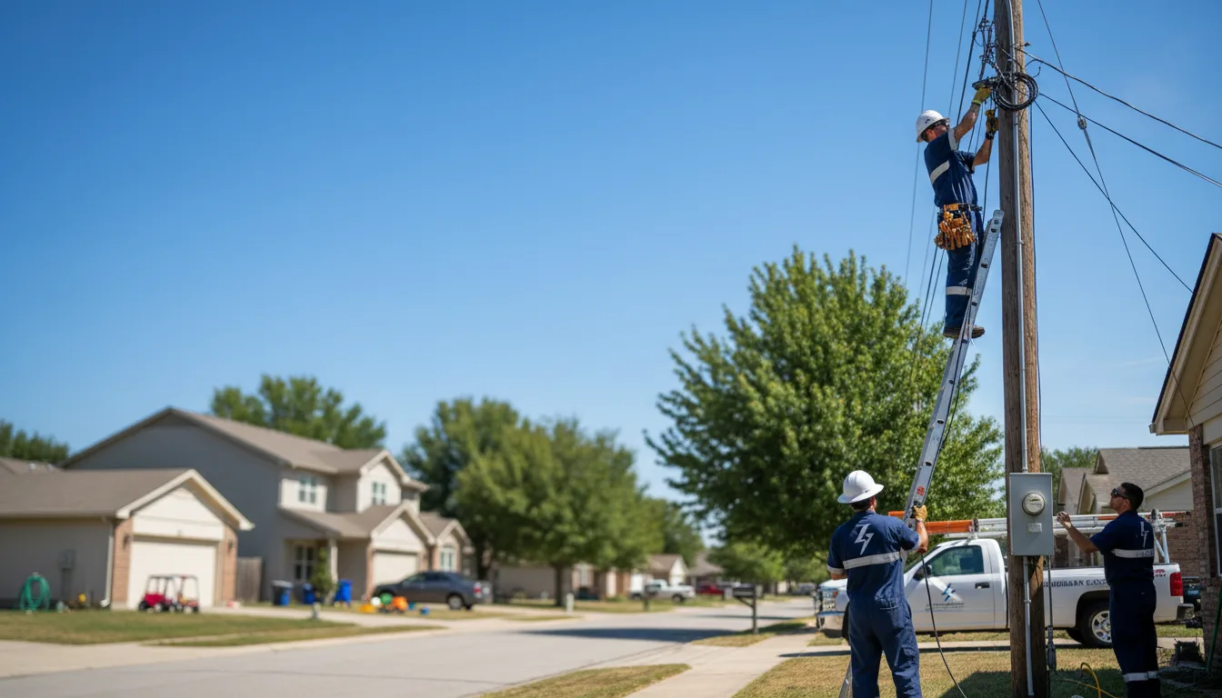 Residential electrician providing installation services in Booneville, AR